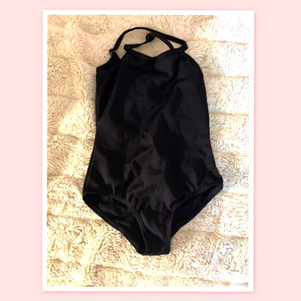 Girls Capezio Black Leotard - Size CH Medium